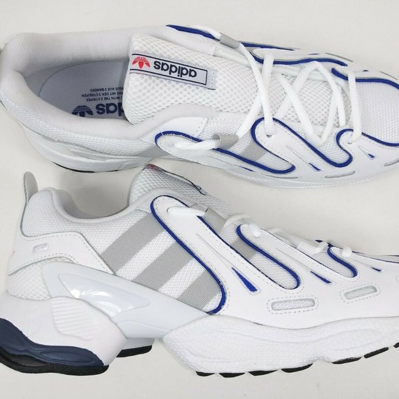 Adidas Mens EQT Gazelle EE4806 White Blue Sneakers - Picture 6 of 8